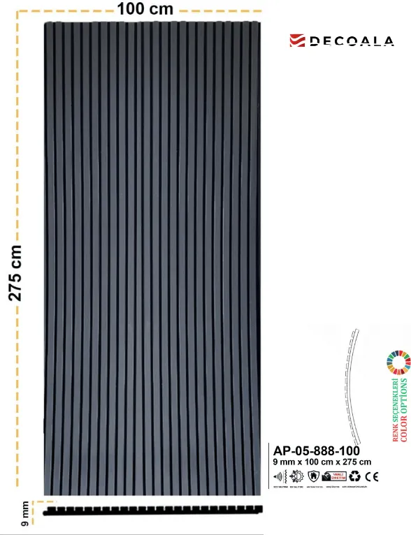 100 cm AKUSTİK LAMBRİ görseli 5