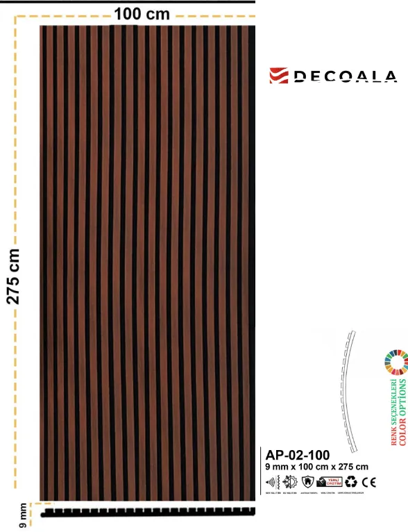 100 cm AKUSTİK LAMBRİ görseli 8