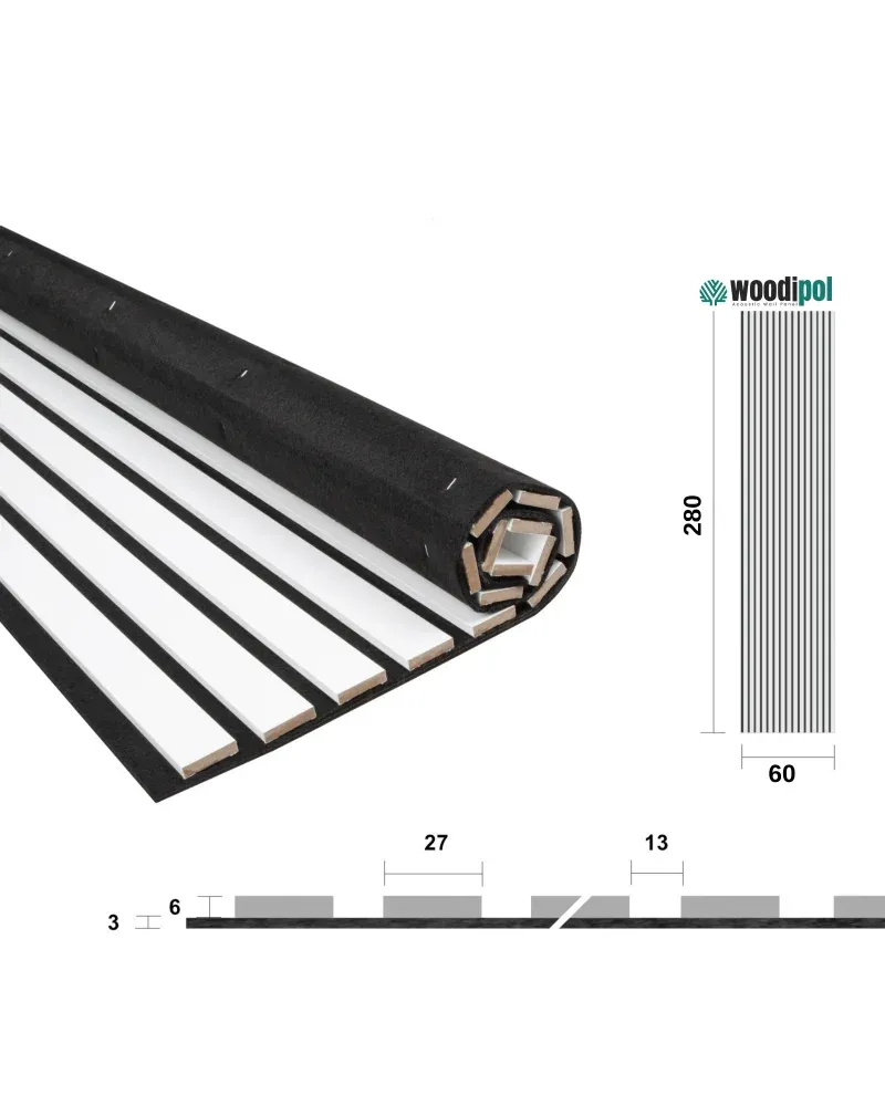 Woodipol Beyaz 60*280 cm görseli 1