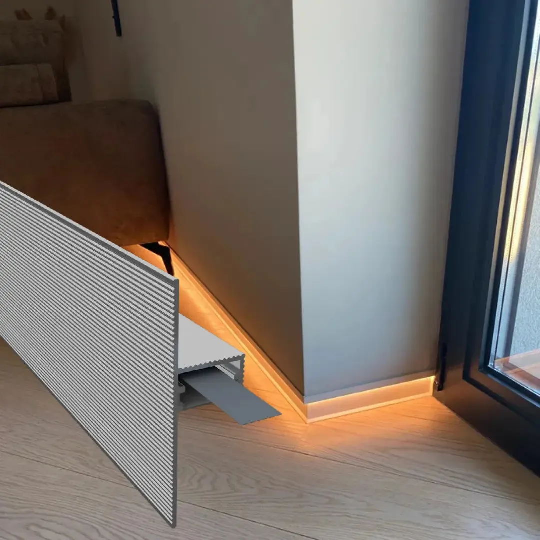 Sıva Altı LED'li Süpürgelik Profili görseli 1