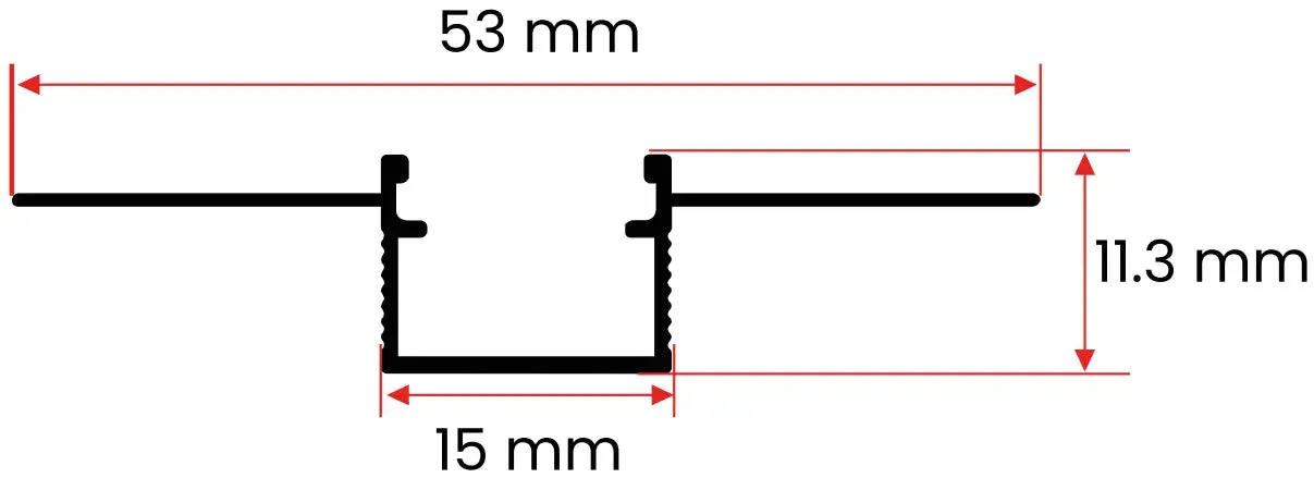 1.5CM Trimless LED Profili görseli 3