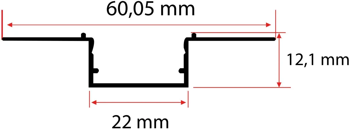 2.2CM Trimless LED Profili görseli 3