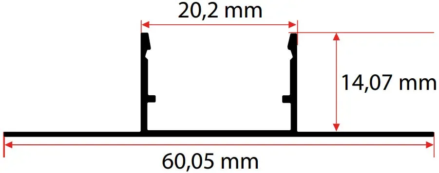 2CM Ters Trimless LED Profili görseli 3