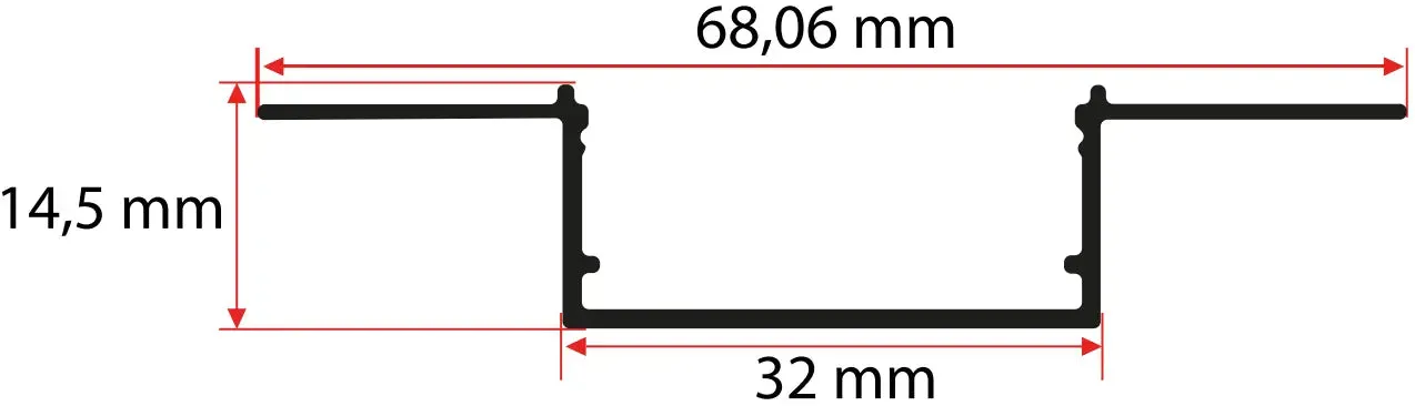 3.2CM Trimless LED Profili görseli 3