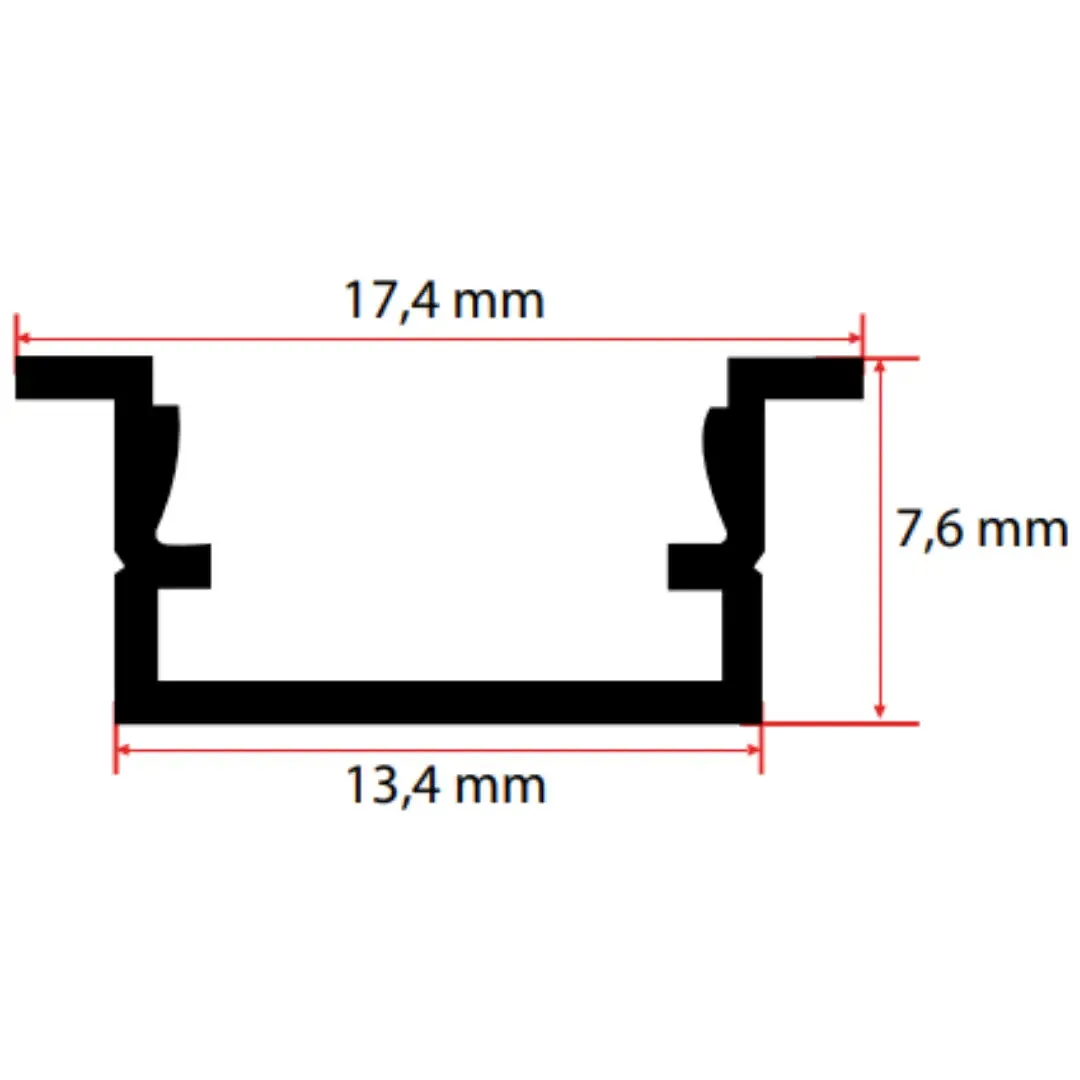 7X13 Kanatlı LED Profili görseli 3
